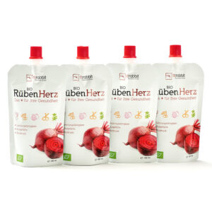 4 sacchetti da 100 ml Cuore di barbabietola BIOLOGICO